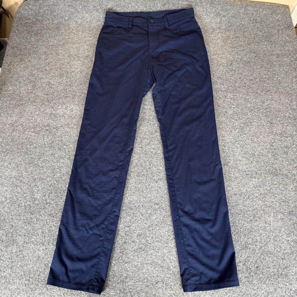 Tasc Performance Pants Mens 30x32 Navy‎ Blue Bamboo Athletic Casual Golf Chino